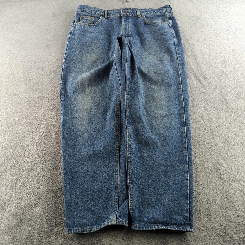 Vintage Lee Jeans 38x32 (Fits 36x30) Blue Light Wash Straight Skater USA 90s Y2K